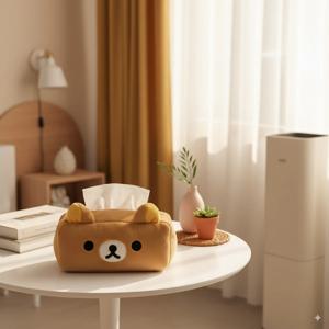 귀여운 곰돌이 여행용 티슈 케이스 휴지 커버