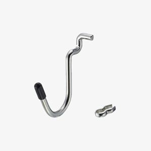 타공판악세사리 철망 U후크 진열대고리 검정 4개입