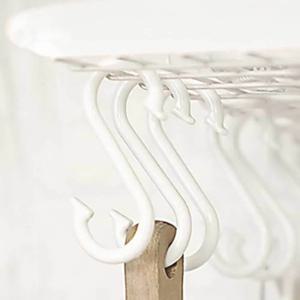 후크 S 욕실 고리후크 S형고리 고리 플라스틱