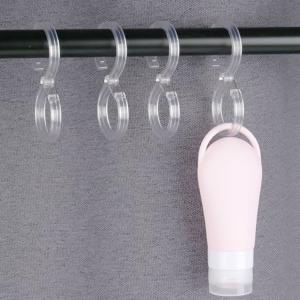 고리 싱크대 투명 파이프 8자투명고리 8p