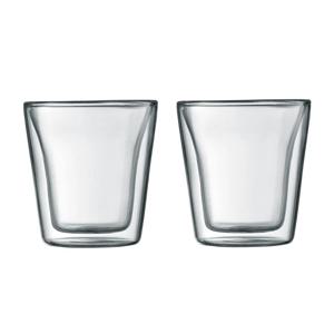 [해외] 칸틴 더블월 유리컵 2팩 0.1 l
