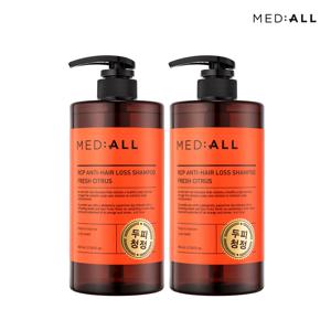 두피 청정 탈모 비듬 완화 약산성 샴푸 800ml 시트러스향 x2개