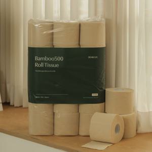 친환경 대나무 먼지 적은 뱀부500 화장지 3겹 30롤 x3