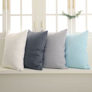 베이직 피그먼트 워싱 60수 순면 아사면 양면누빔 베개커버 50x70 4color