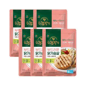 (냉동) 더건강한 닭가슴살 직화 스테이크 800g x6개