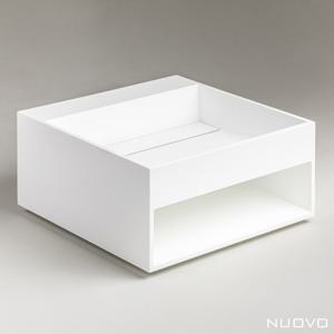 플로마 액상아크릴 세면대 무광 수납 벽걸이 세면기 NU5005