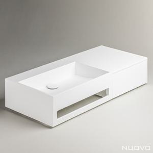 플로마 액상아크릴 세면대 서랍 수납 벽걸이 세면기 NU4009