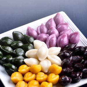 오색송편 1kg 오색깨송편(냉동)