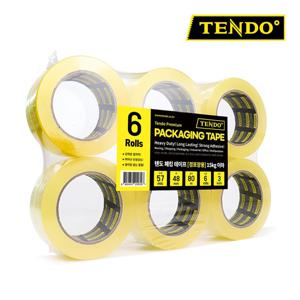 텐도 경포장용 박스테이프 6개팩 48mm X 80m