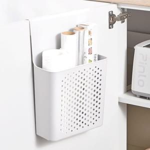 심플 도어 거치대 화이트 걸이형 수납함 싱크대걸이 정리 바구니
