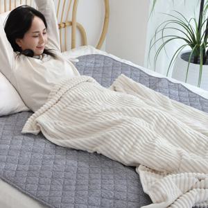 전기요 전자파없는 EMF 인증 극세사 침대 거실 전기장판 2인용 SEB-S140GR 더블