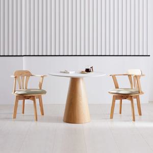 콘 원형 오츠카 2인 테이블 식탁세트 2colors