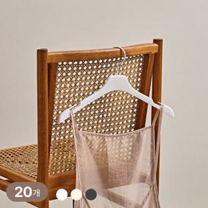 여성 슬림홈 플라스틱 옷걸이 20개 / 원피스 나시 티셔츠 3colors
