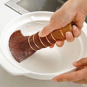 정직한솔 자연유래 종려나무 우드브러쉬 다용도 세척솔