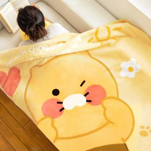 카카오프렌즈 춘식이 러블리 대형 양털 담요 극세사 블랭킷 양털 이불