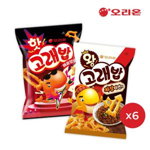 왕고래밥 짜장라면맛 (56g) x 6개 + 핫고래밥 매콤양념 (56g) x 6개