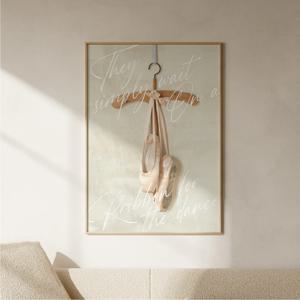 빈티지 감성 유럽풍경 포스터 인테리어액자 Ballet shoes