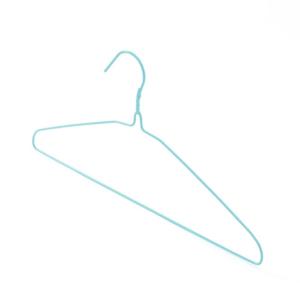옷걸이 5p 블루 의류 철사 매장 세탁소