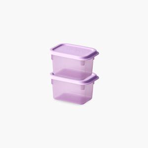 [1+1] 데비박스 신선보관 밀폐용기 냉장고정리 반찬통 245ml(총2P)