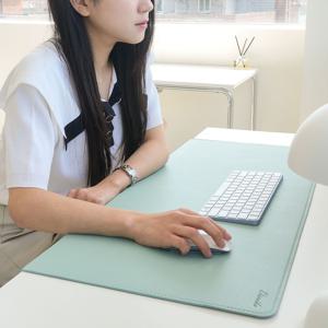 ㄱ자형 고급 와이드 가죽 철판 데스크패드 10color (600사이즈)