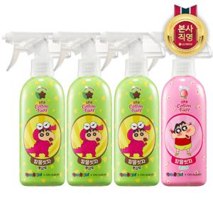 코튼풋 풋샴푸 짱구초코민트 385ml x 3개 + 복숭아 385ml x 1개