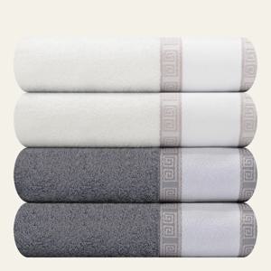 호텔수건 5장 16수 격자40 전사 뱀부혼방사 170g