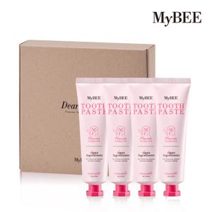 키즈 디어얼스 비건 아기불소치약 (딸기향) 70g 4개