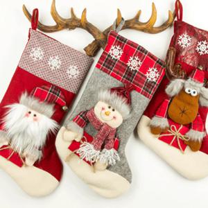 산타 선물양말 패브릭 입체특대 산타 루돌프 눈사람 성탄절