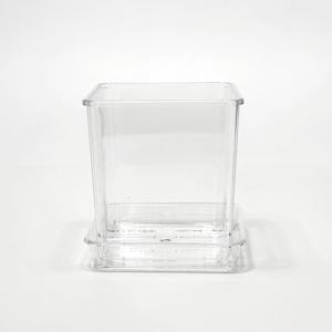 투명 사각 플라스틱 화분 슬릿분