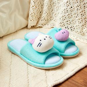 블루밍 밀크캣 테리 실내슬리퍼 FREE 민트