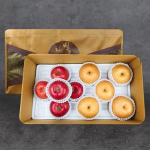정성을담은 사과 배 혼합 선물세트4kg(사과5+배5)+부직포