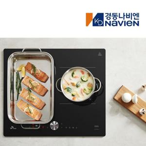3구 인덕션 플렉스존 쿡탑 전기 레인지 세라믹 글라스 블랙 3400w 마그네틱 다이얼
