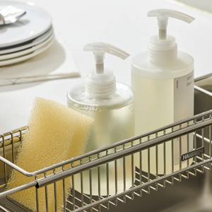싱크대 공간활용! 클리어 올스텐 세제 선반 수세미 정리대 거치대