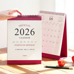 2026 오피셜 월요일부터 시작하는 탁상 달력 (데스크 캘린더)