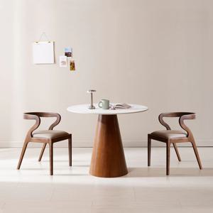 콘 원형 헤이 2인 테이블 식탁세트 2colors