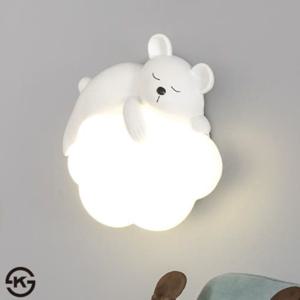 곰돌이 LED 벽등 10W 플리커프리 아이방 조명 카페조명 벽부등 무드등
