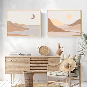 [해외]특 대형 사이즈 명화그리기 DIY 유화 아크릴화 쉬운그림 색칠 해 달 풍경화 액자