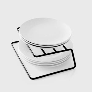 네스코 베이직 수납 선반 싱크대 밥그릇 국그릇 그릇 접시 2단 정리 접시