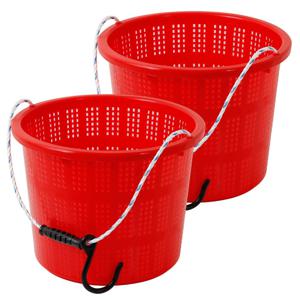 과일 바구니 2개 세트 GD 열매 감자 사과 고추 수확 빨래 농사 플라스틱 다라이