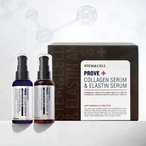 스템앤셀 프루브 콜라겐 앰플세럼60ml+엘라스틴 앰플세럼60ml(쫀득 마스크팩(5매)증정)