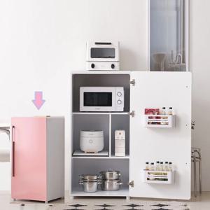 심플도어 밥솥선반 3단4칸 둥근모서리 수납장 5색600