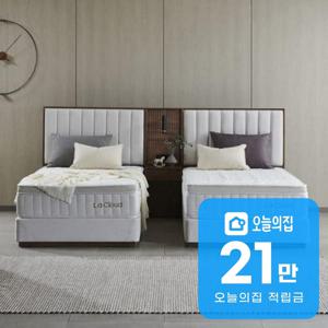 [렌탈] 시에스타 호텔식 침대 프레임+매트리스+패널 세트 (트윈) (네추럴 오크)