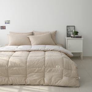 선염 워싱 면30수 아사면 깅엄체크 데이브리즈 사계절 차렵이불 2colors