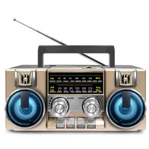 레트로 블루투스 스피커 휴대용 탁상용 FM라디오
