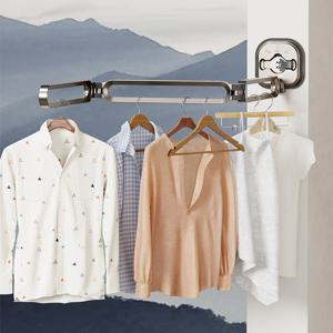 벽부착 접이식 빨래건조대 검정 화이트 2Colors