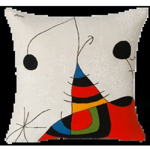명화 쿠션커버 호안미로 여인, 새, 별 1966/1973 No.2 (45x45)