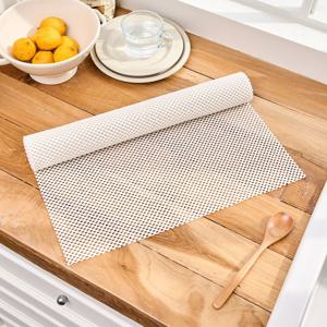 다용도 도톰한 PVC 넌슬립 매트 45x150mm 아이보리