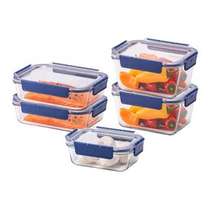 탑클라스 내열유리 직사각 5개세트 (630ml 1P+1.5L 2P+1.6L 2P)