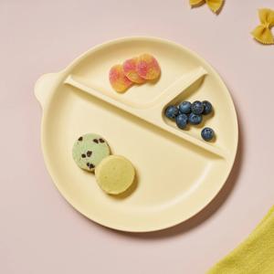 키즈세이프 렌지안심 원형 나눔식판 옐로우