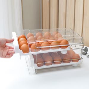 간편한 냉장고 다용도 정리 서랍 트레이(4type) -라운드 계란 트레이